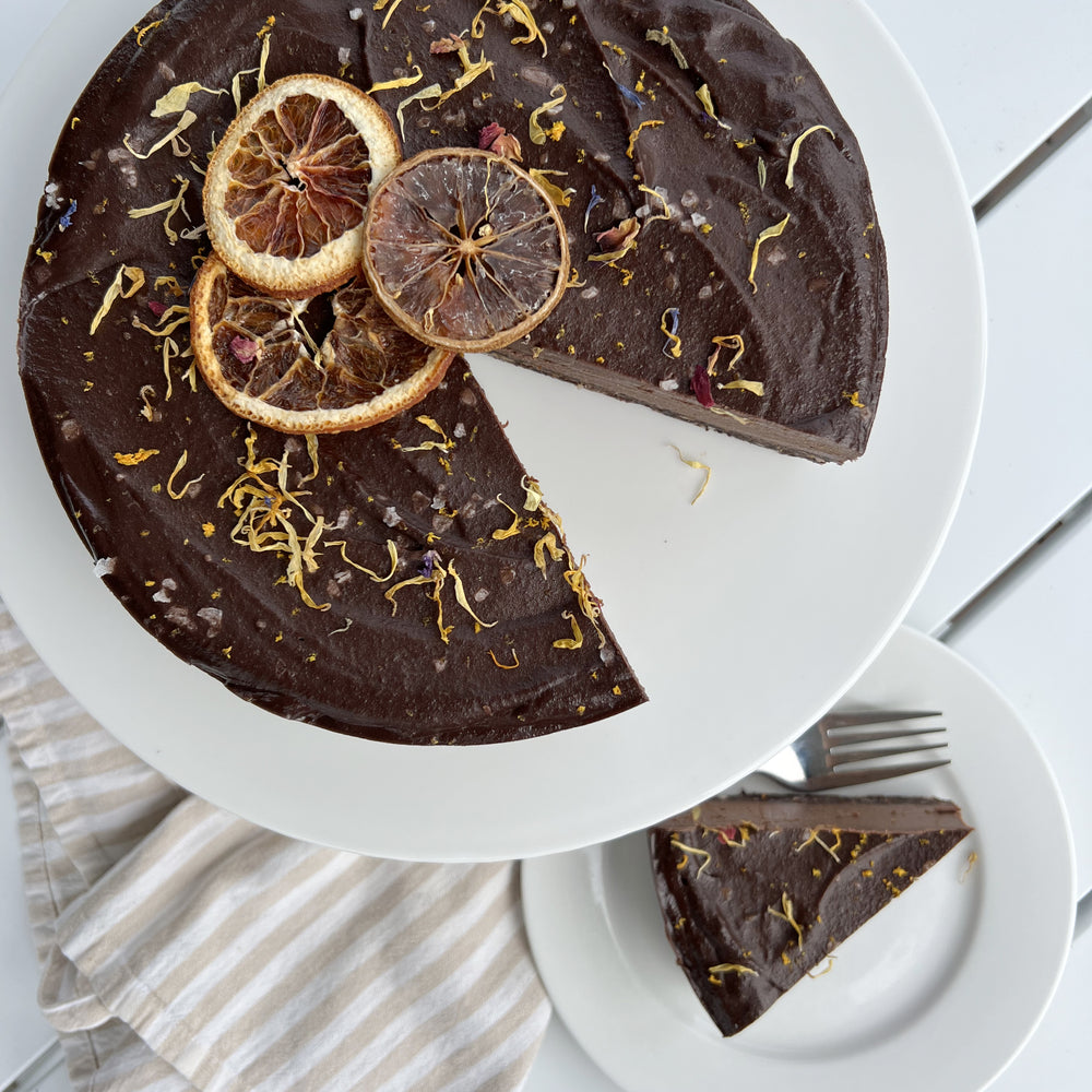 Vegan Chocolate Orange Tart