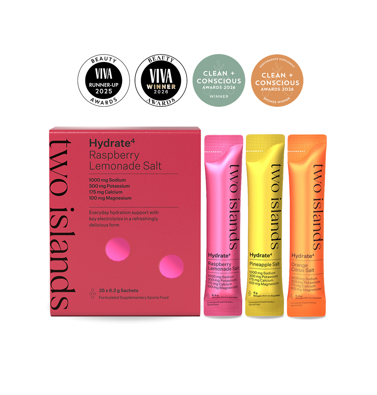 Hydrate⁴ Hydration Powder 3 Pack